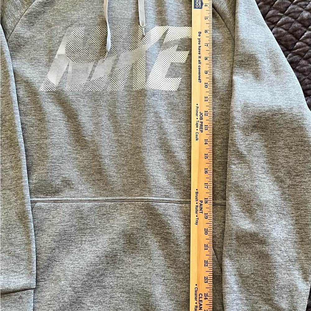 Nike Therma Men's Gray Heather Fleece Lined Pullover Hoodie in size Large - Picture 10 of 10